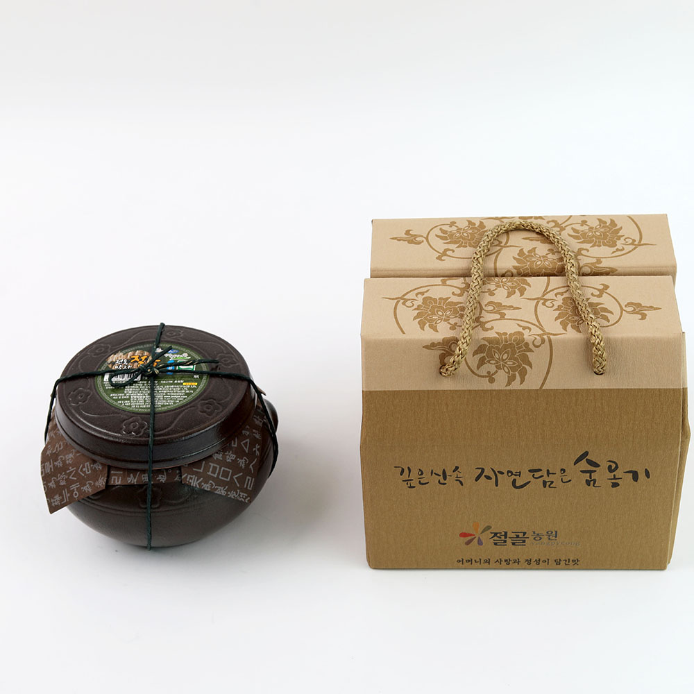 유기농 국산콩 된장 막장 각 500g 선물세트 절골농원 옹기 명품 전통장 : 마켓양평
