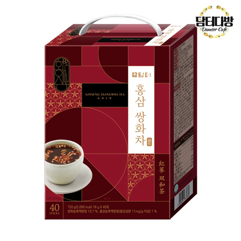 담터 홍삼쌍화차골드 40스틱 // 홍삼첨가 홍삼쌍화차대용량 홍삼쌍화차40스틱 환절기차 v1e : 식자재백화점