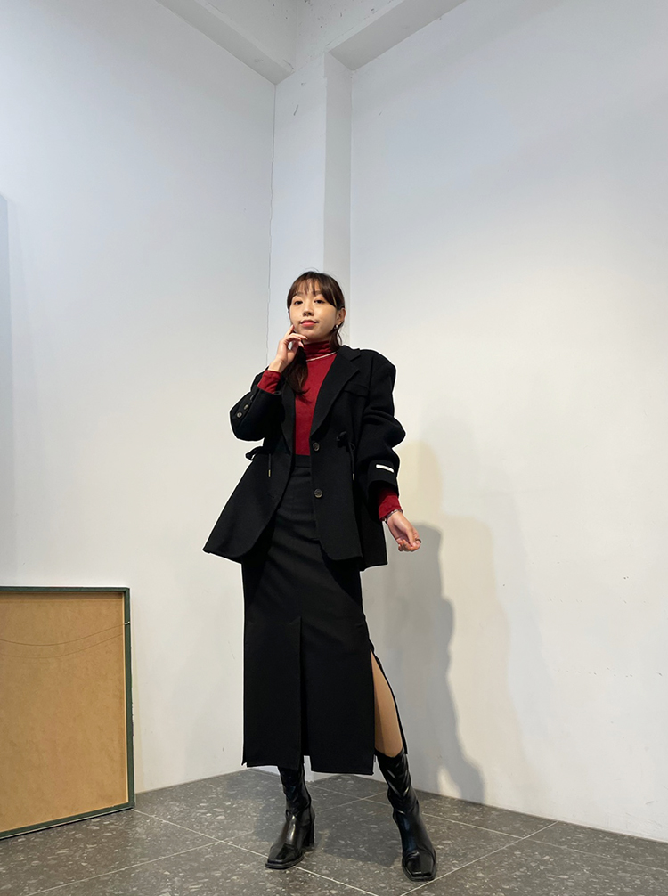 울 90 스트링 핸드메이드 자켓 idu : HABIBI:하비비