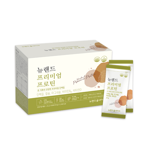 뉴랜드올네이처  뉴랜드 프리미엄 프로틴(단백질) 온  가족 의 건강한  한끼 단백질    25gx30포   뉴랜드알로에 : 뉴랜드박사장