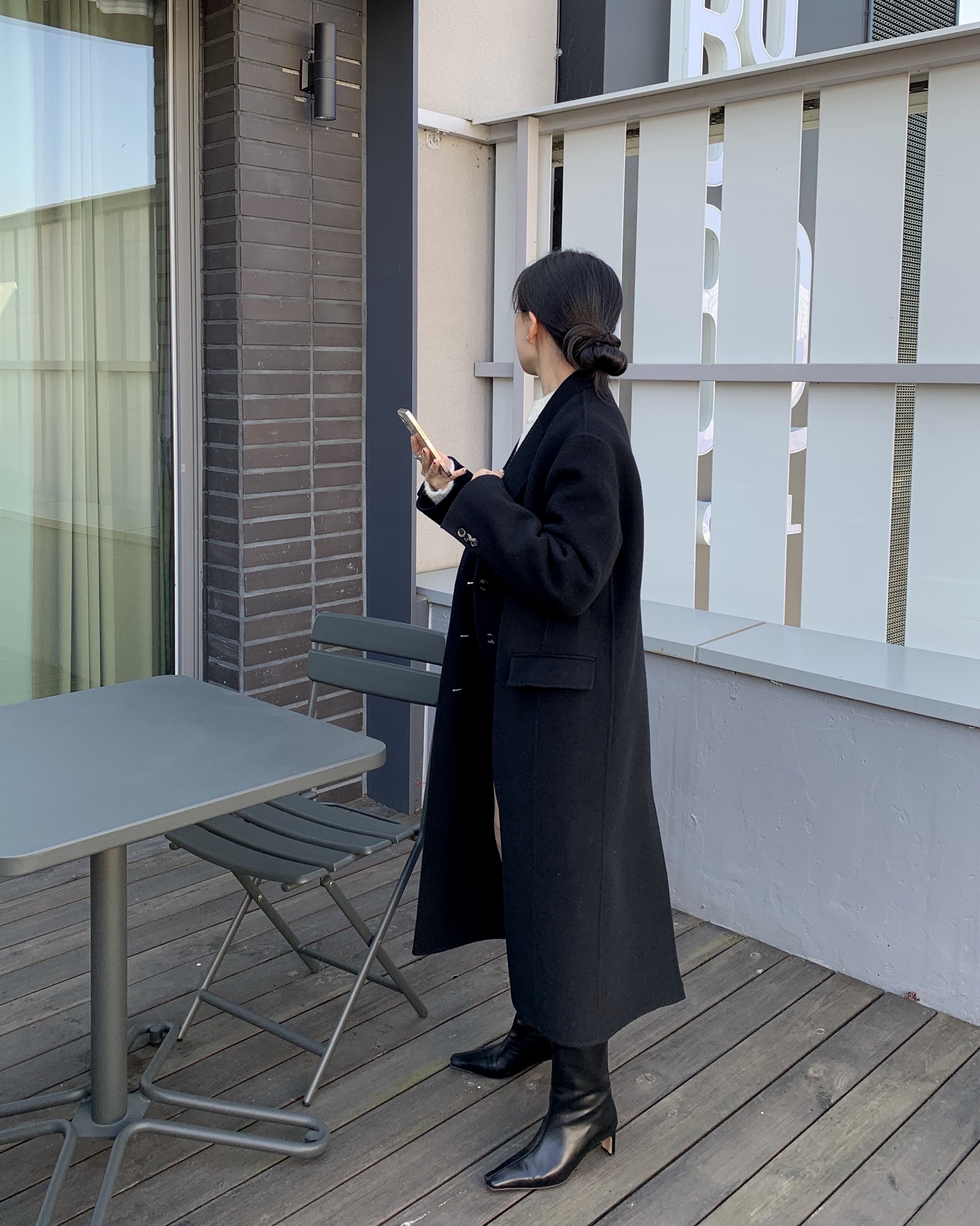 Basic long handmade coat 베이직 롱 핸드메이드 코트 : 드브니르 Devenir