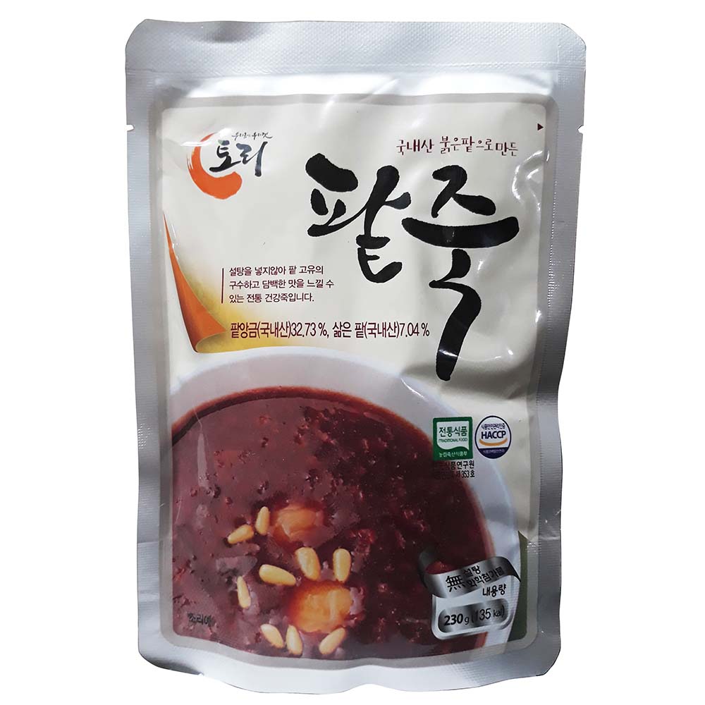 토리식품 토리 아리랑 토리랑 팥죽 230g 파우치 : 이강산닷컴