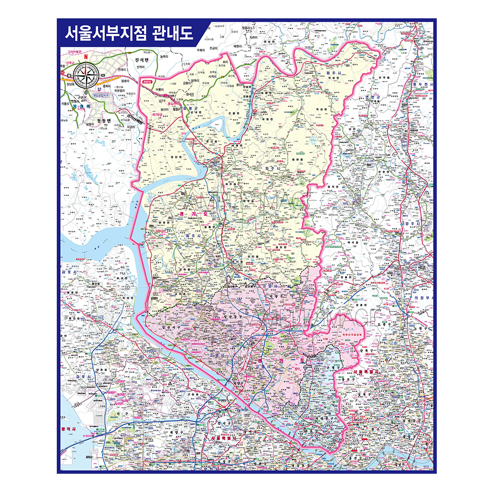 롯데글로벌로지스 서울서부지점 관내도 (제작사례) : 지도닷컴