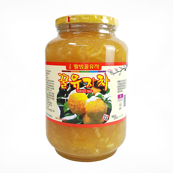 정선식품 고흥웰빙꿀유자청 2kg : 미웰