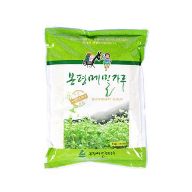 메밀효능 협동조합 자연산 봉평 순 메밀 가루 1kg : 네게브