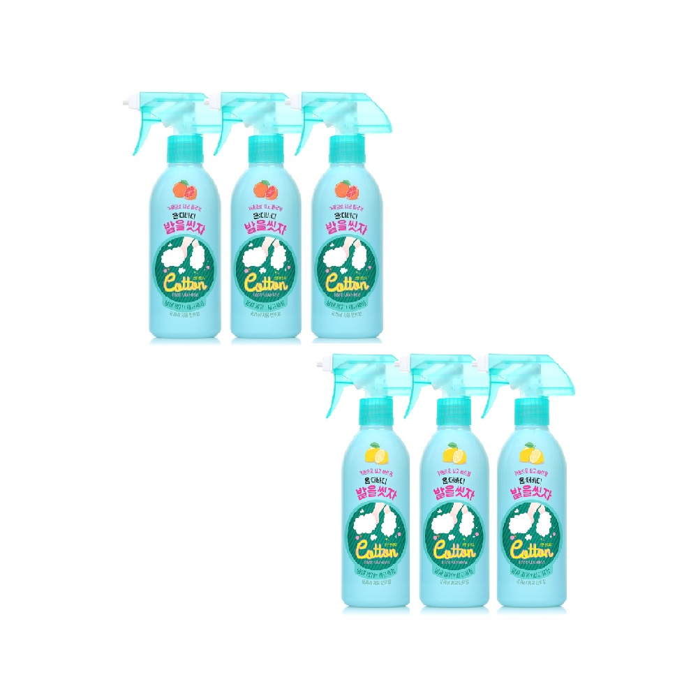 LG온더바디 풋 스파 버블 클렌져 385ml x3개 쉽고 빠르게 편한 발씻기 : 써니스마켓