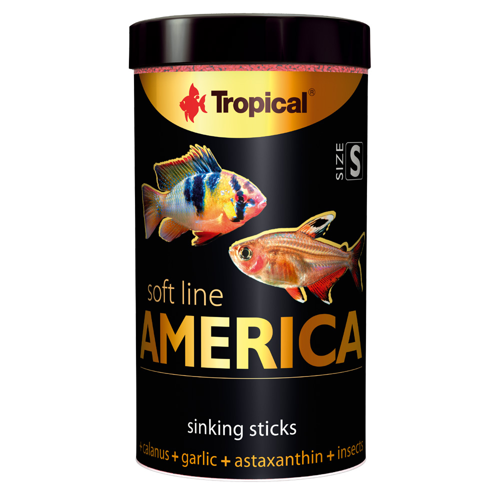 소프트라인 아메리카 Size S 250ml / 140g 최고의 열대어 사료 : 트로피칼코리아