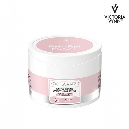 빅토리아빈 풋스크래퍼 솔트&슈가 스무딩스크럽 220ml (발각질연화제) : 네일존