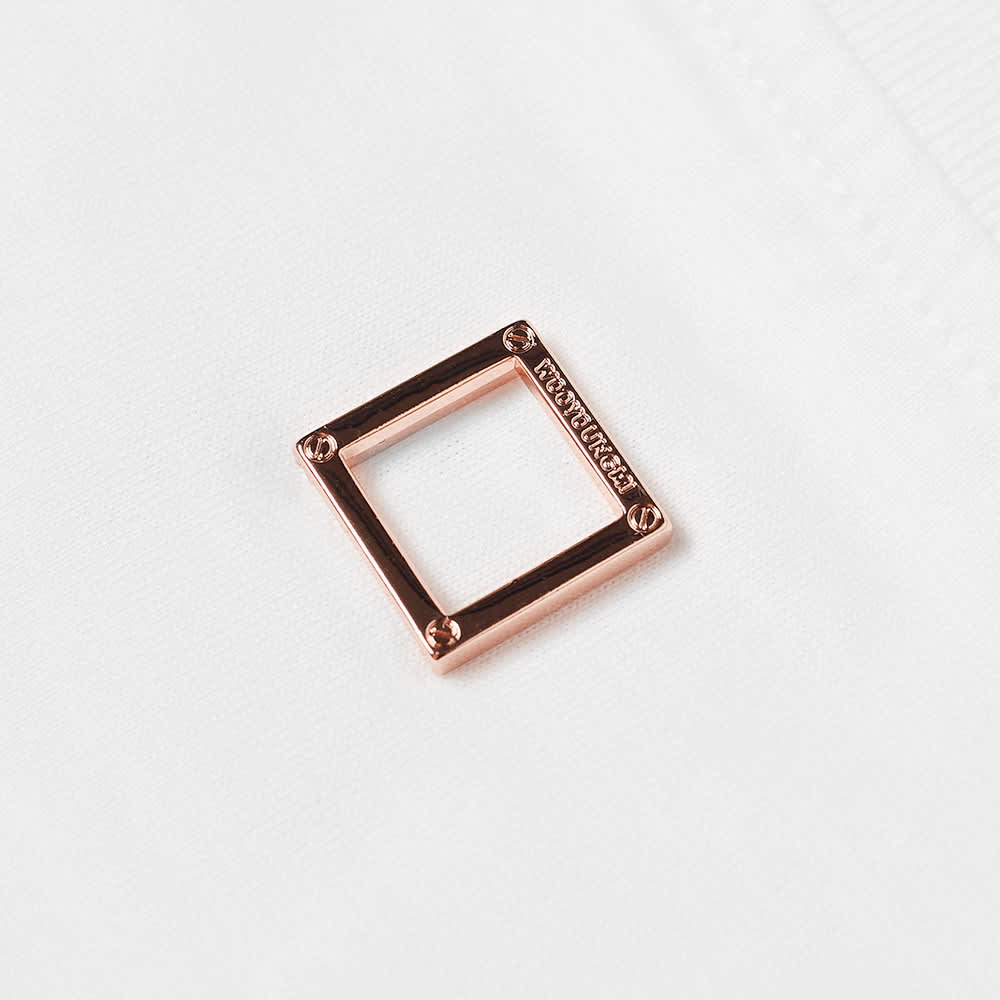 우영미 반팔 백로고 WHITE (BLACK LOGO) : 트렌디서울