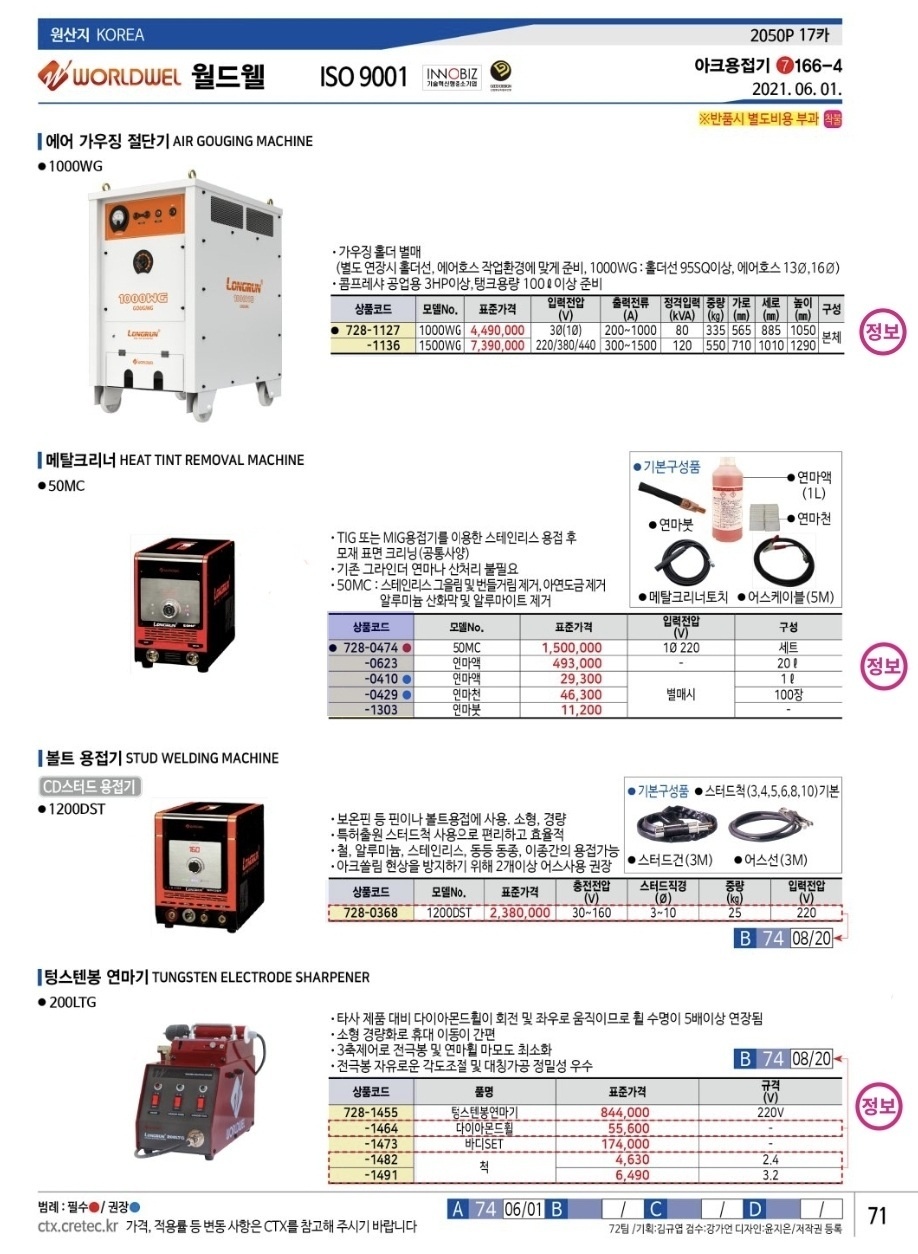 연마액 월드웰 용접용품 메탈크리너연마액 728 0410 : 신명이엔지