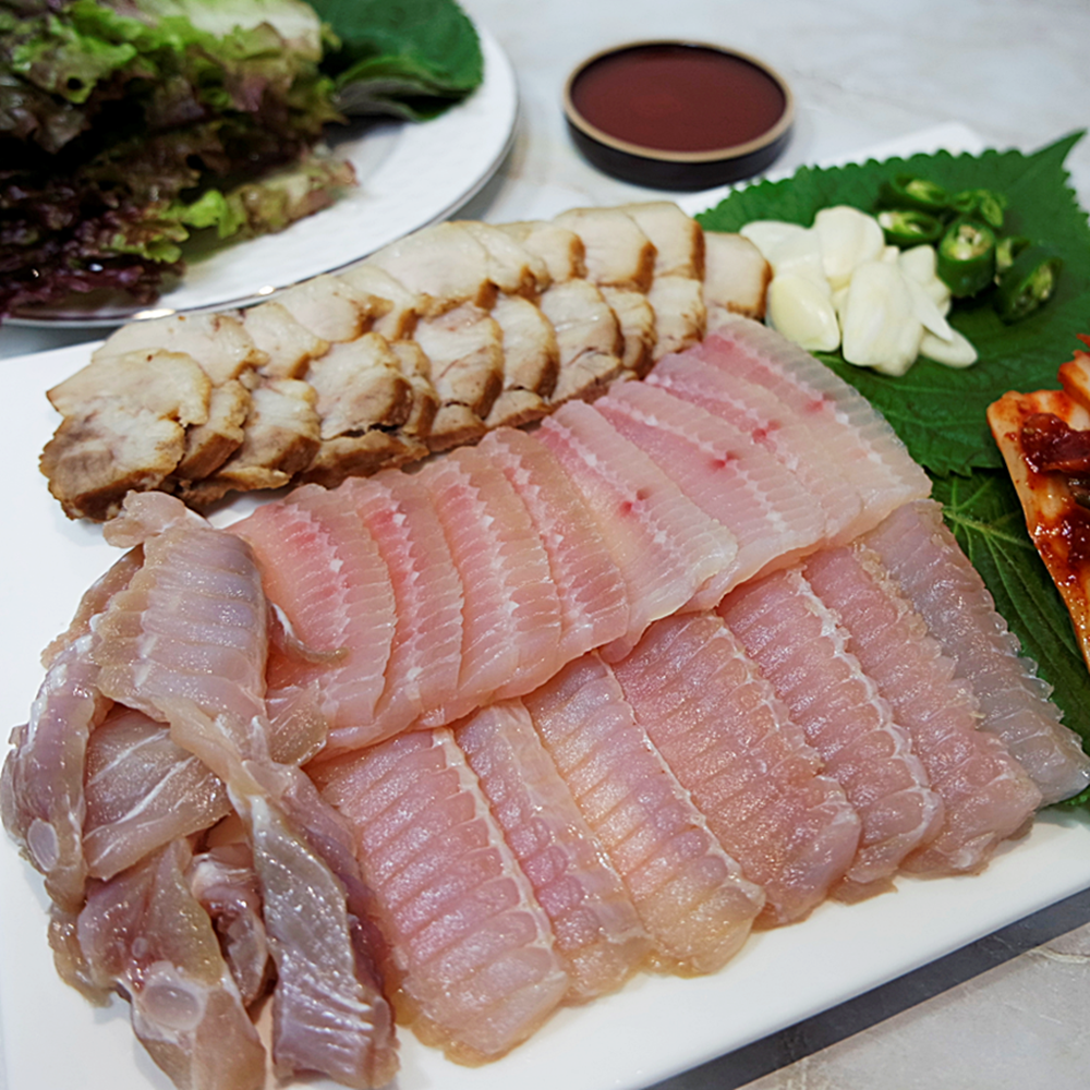 국내산 흑산도 홍어회 1kg 숙성 목포 맛집 택배 : 더팜스토리