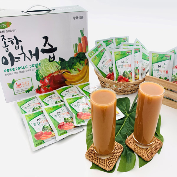 양배추 사과 당근 토마토 브로콜리 바나나 종합 야채즙 50포 : 농부곳간
