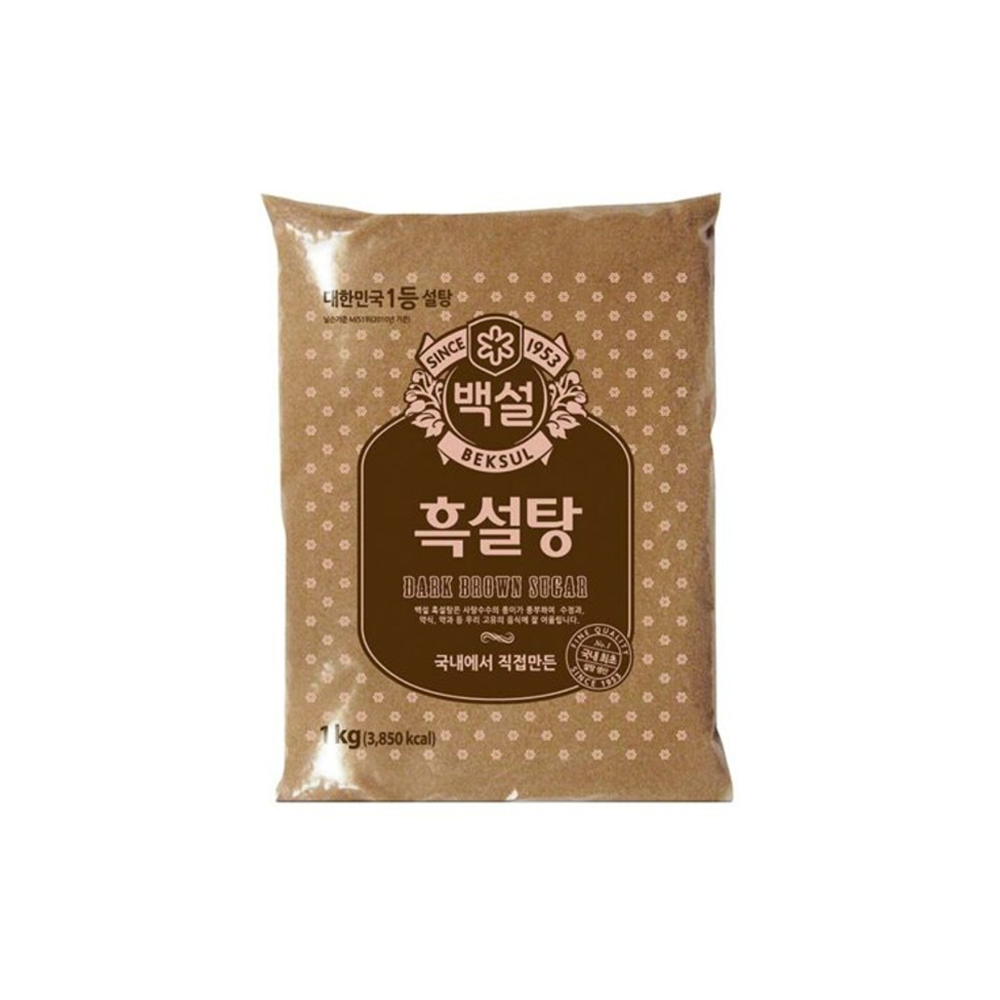 CJ제일제당 백설 흑설탕 1kg : 태미유통