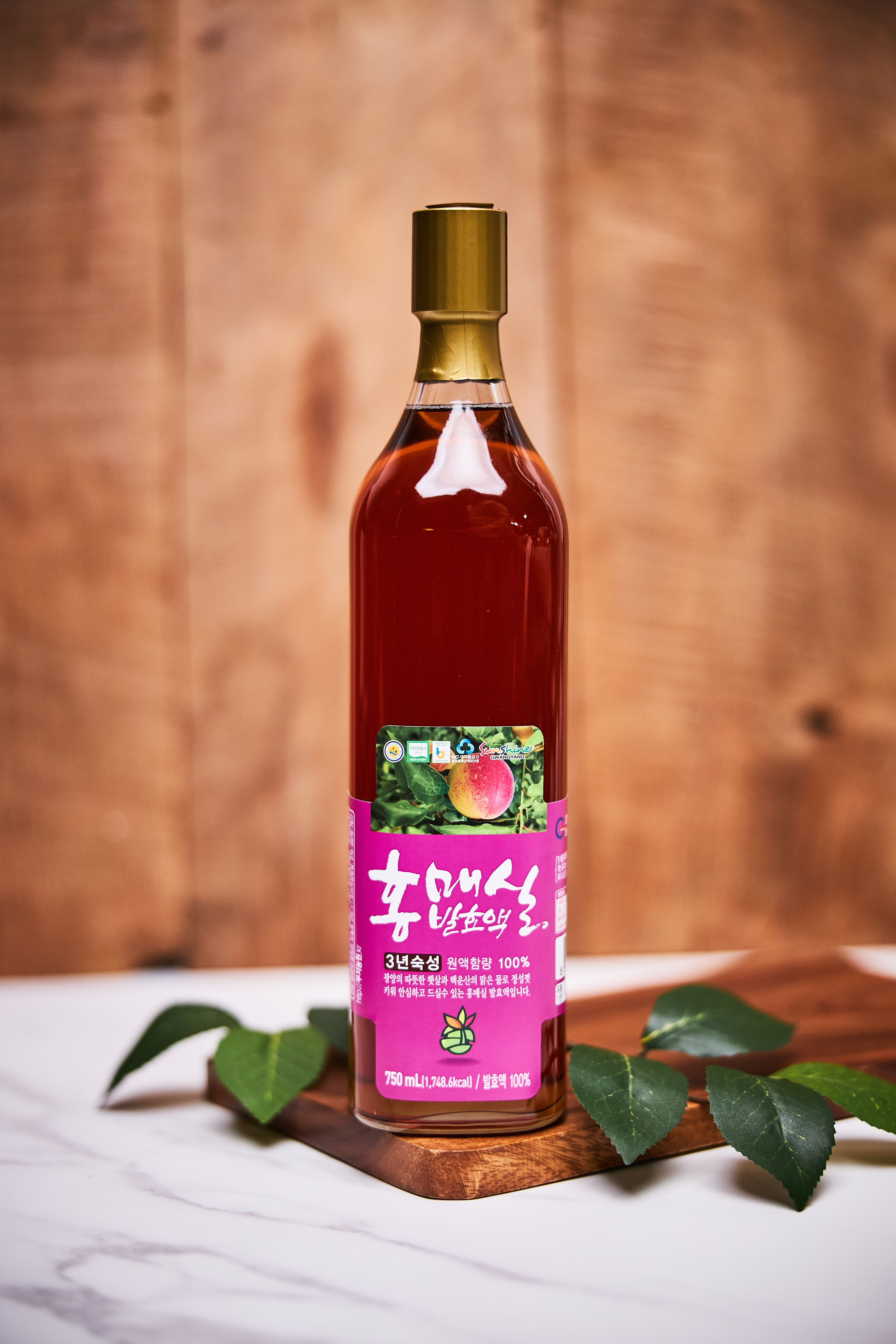 홍매실발효액3년산(병750ml)농장직송 : 부저농원