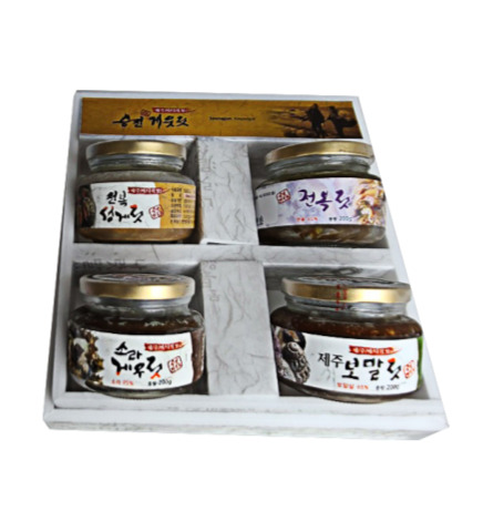 전복성게젓200g +전복젓200g + 소라게우젓200g + 보말젓200g : 승진게우젓