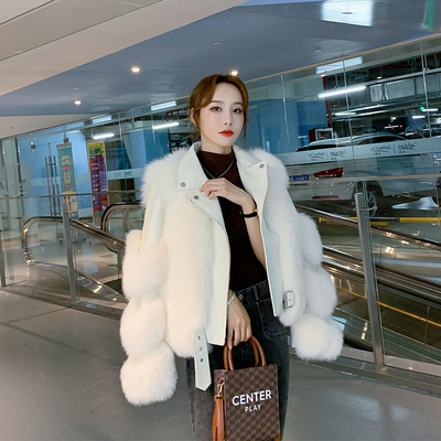 여성 겨울 숏 모피 밍크 퍼자켓 여우털 같은 코트 여자 쇼트 가을 헤닝 패션 날씬 라 : 하이퀄스토어