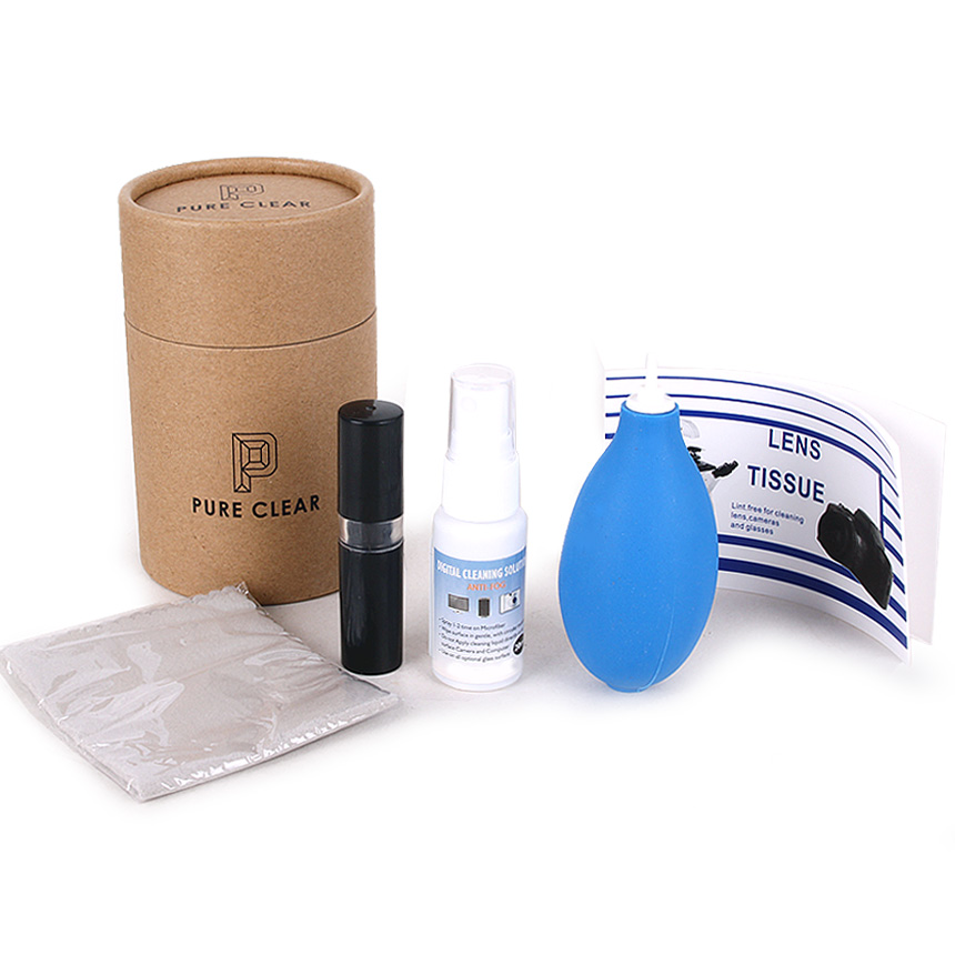 퓨어클리어 PCL-S1 원통형 크리닝셋 카메라 렌즈 광학기기 브로워 브러쉬 클리닝용액 : 제이엔디