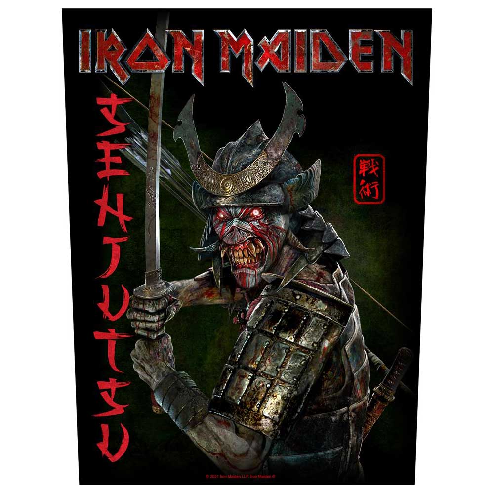 [국내배송] 공식 IRON MAIDEN 아이언 메이든 Senjutsu 대형 백 패치 : 매드몽키