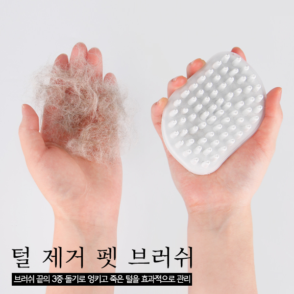 털제거 펫브러쉬 고양이 강아지 개 털관리 빗 힐링브러쉬 애견 털빠짐 털갈이 마사지 빗 목욕 브러쉬 단모 장모 : 청소신