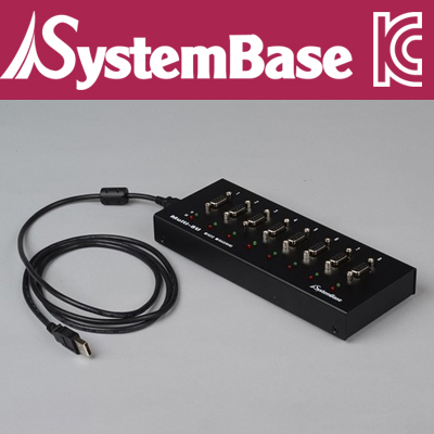 SystemBase(시스템베이스) 8포트 USB 시리얼통신 어댑터, RS232 컨버터 Female : 퍼니케이블