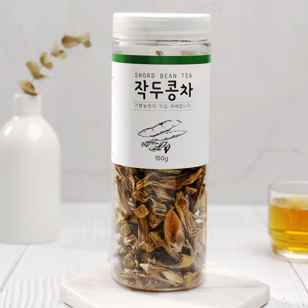 기쁨농원 무농약 작두콩차 150g 국산 말린 볶은 효능 어린 꼬투리 : 데이앤몰