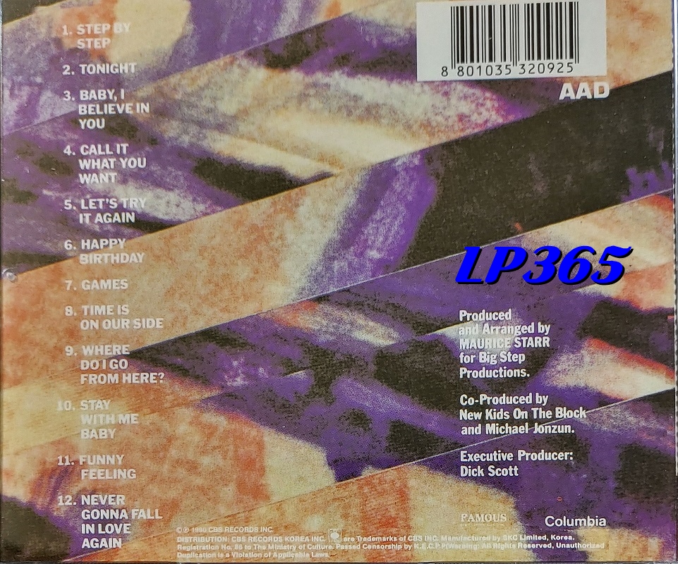 [CD] 뉴 키즈 온 더 블록 New Kids On The Block Step By Step [중고] : LP365
