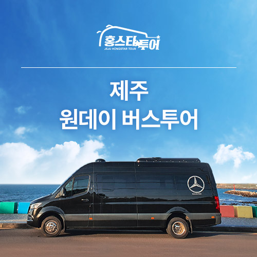 차없이 제주도 원데이 벤츠 버스투어, 토박이 전문 가이드와 함께하는 홍스타투어 동쪽 서쪽 동부 서부 럭셔리 스프린터 : 제주홍스타투어
