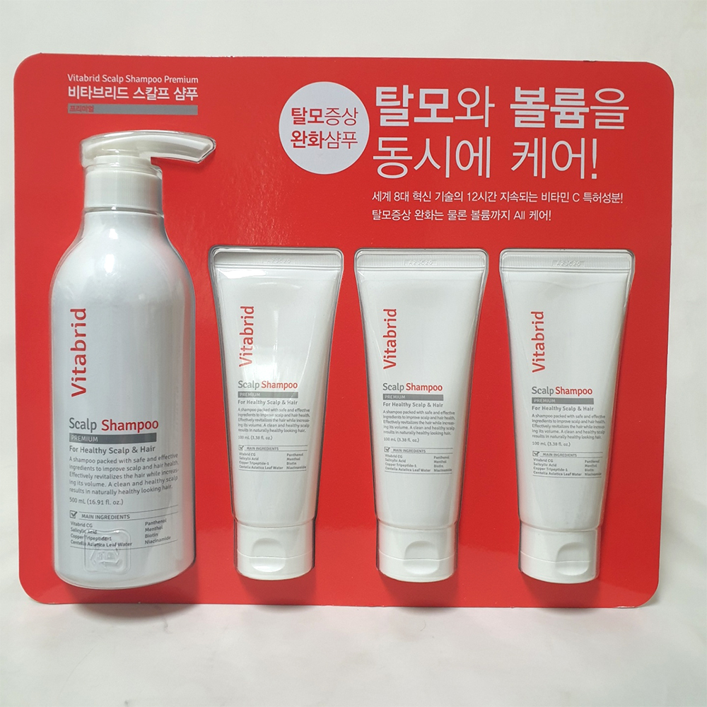 비타브리드 스칼프 샴푸 프리미엄 500ml + 100ml x 3개입 : 코코반