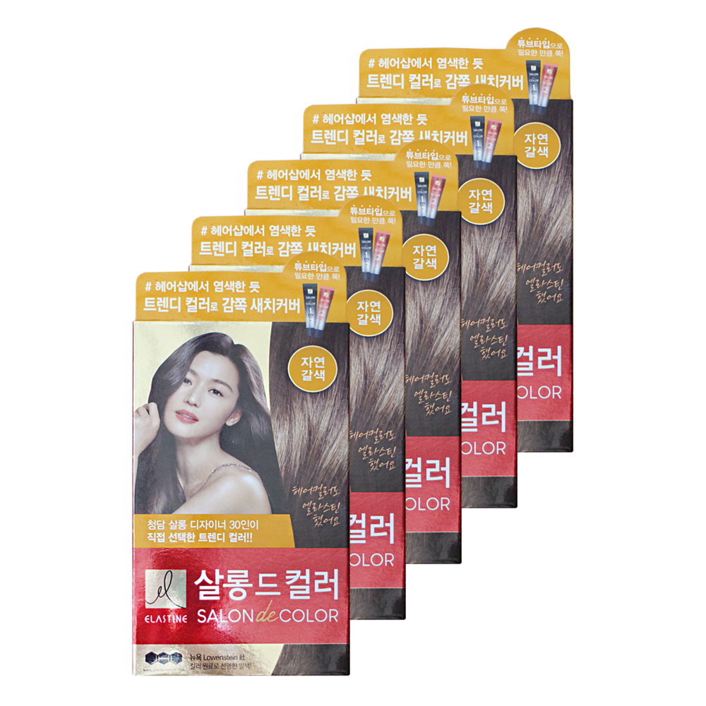 엘지 엘라스틴 염색약 살롱드컬러 자연갈색 5개 : 더진스토어