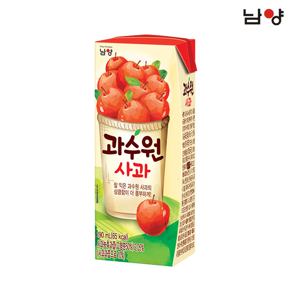 남양 과수원 사과 190ml 24팩/음료수/쥬스 : 달달스토어