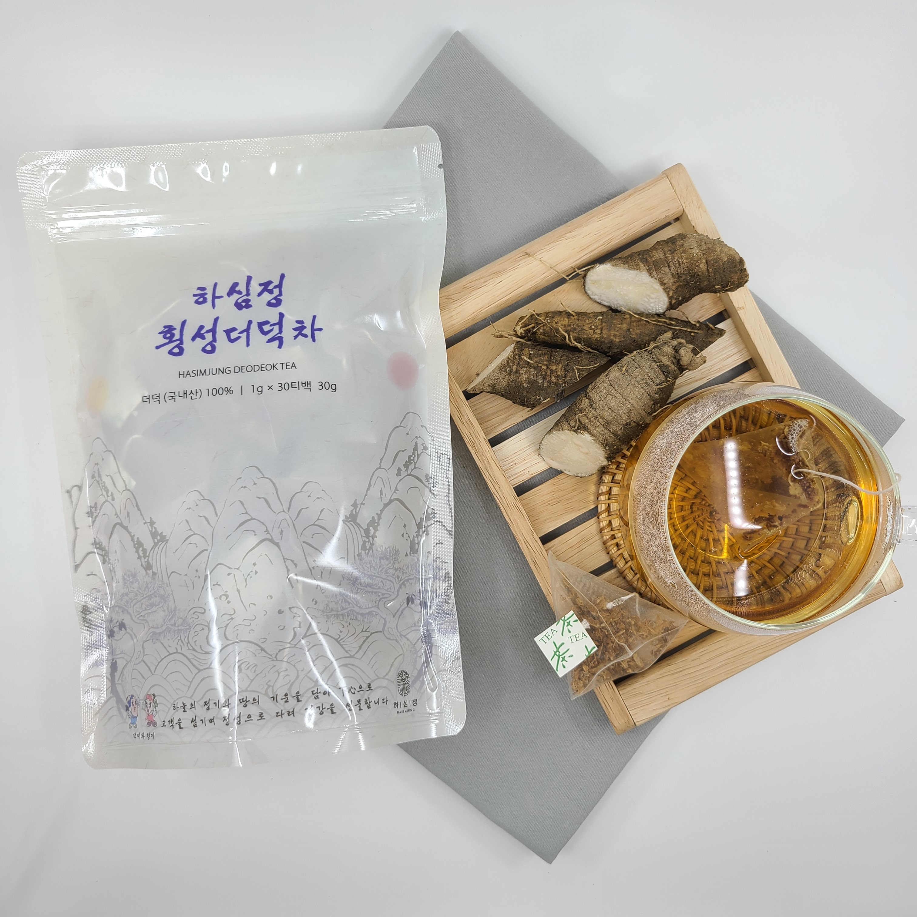 하심정횡성더덕차 티백차 더덕티백차 건강차 30g : 하심정 더덕