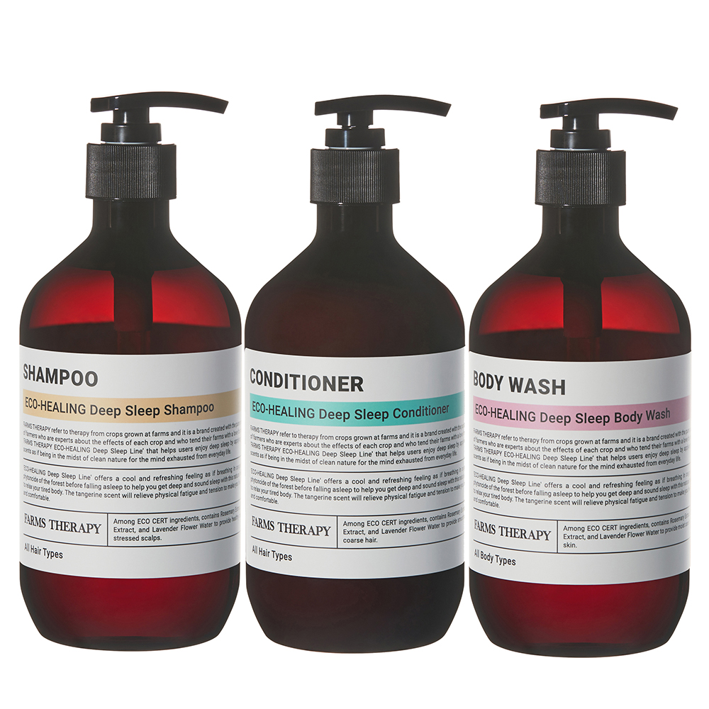 팜스테라피 에코 힐링 딥 슬립 샴푸 컨디셔너 바디워시 500ml : 수민마트