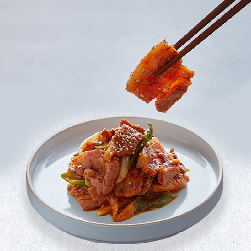 한밥상 밑반찬 일품요리 매콤 제육볶음 300g 간편식 밥 반찬 혼밥 반찬 밥 한 그릇 뚝딱 : 한밥상
