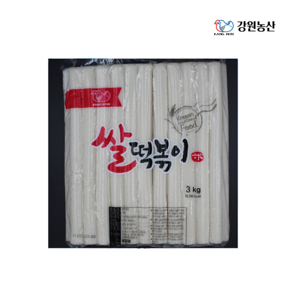 강원농산 쌀 가래떡 3kg : 천일푸드