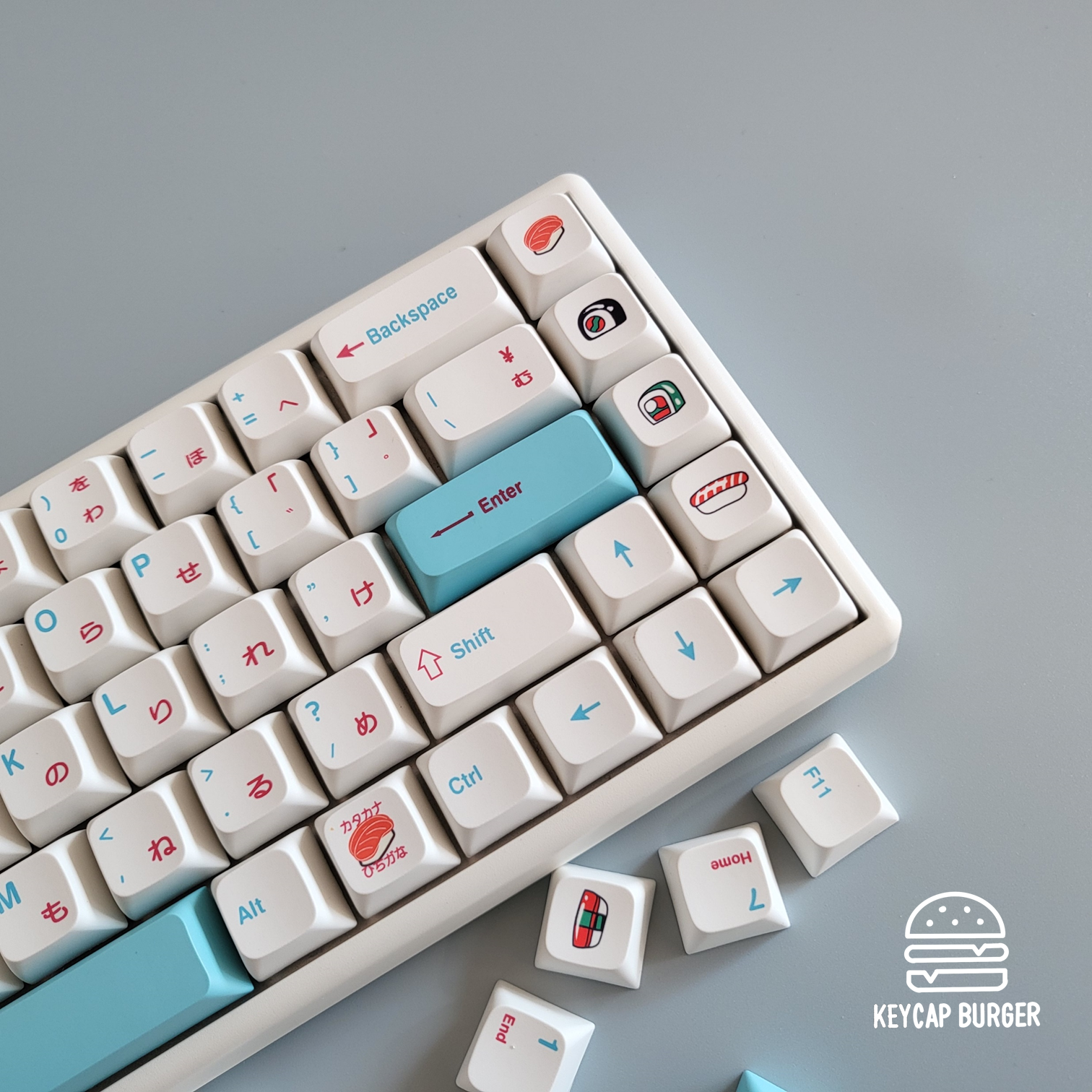 스시 키캡 PBT XDA 염료승화 122키 : 키캡버거