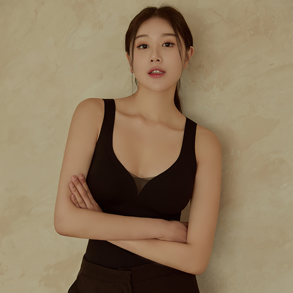 [바디랩핑] 모던 바디라인 보정 기모 브라 런닝 : 라운테스