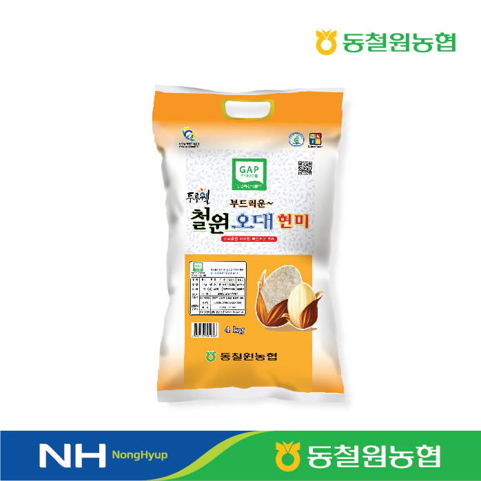 (당일도정) 2024년산 동철원농협 철원오대현미 4kg : 동철원농협 철원오대쌀