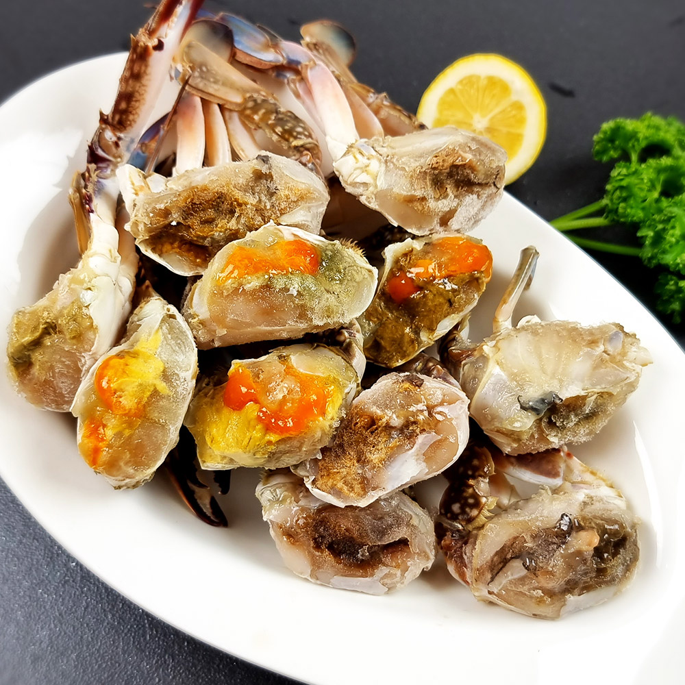 당일조업 제철 생물 봄 가을 꽃게 1kg 태안 알베기 암 숫꽃게 냉동 절단 : 장군농수산