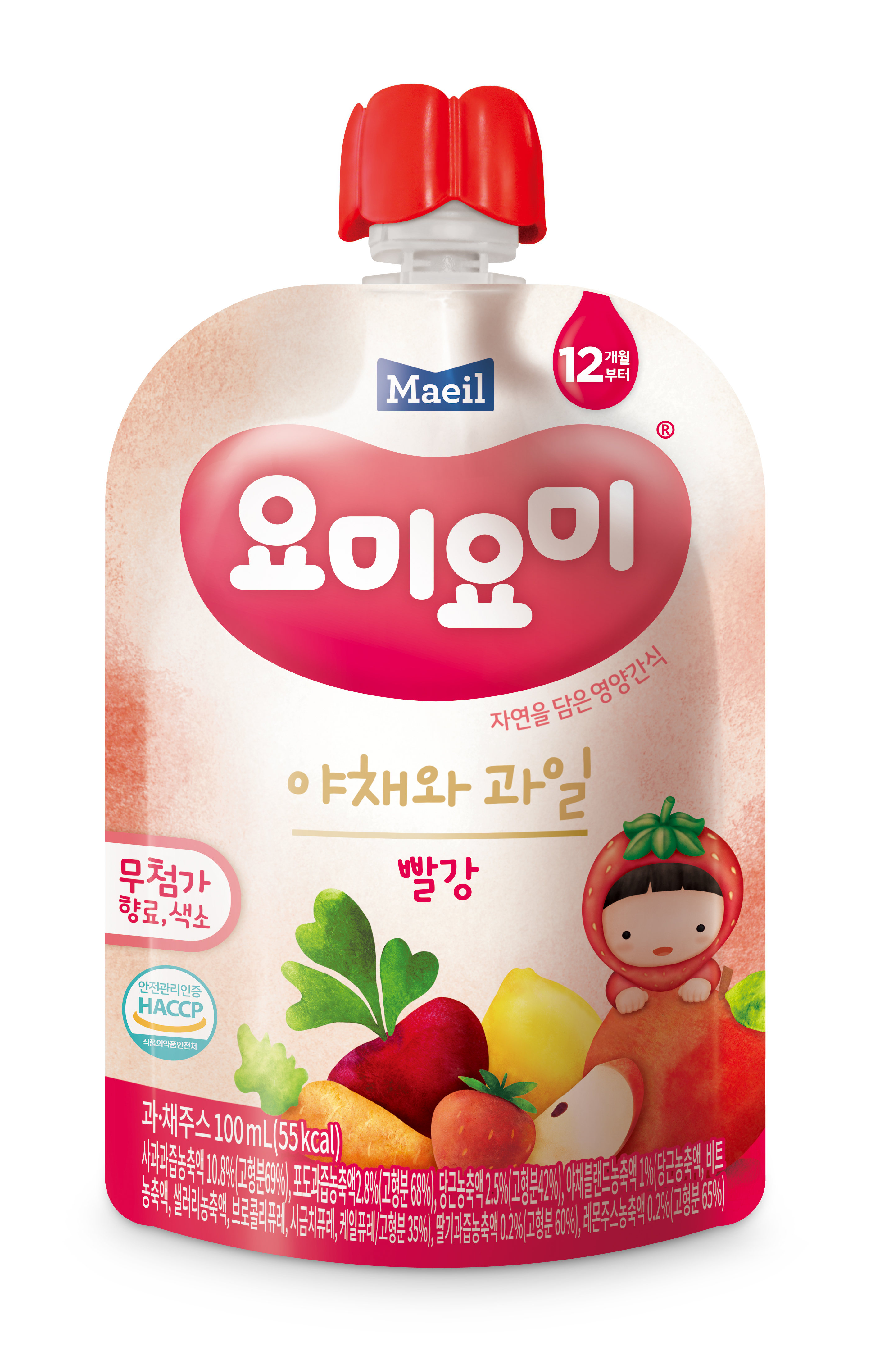 요미요미 유기농아기주스 야채와과일 12팩100ml 골라담기 (빨강,노랑,초록,보라) : 수봉스토어