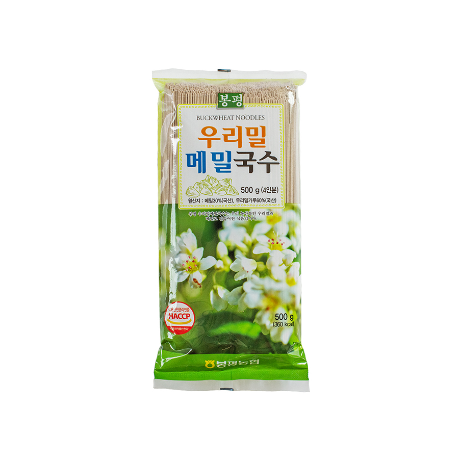 국내산 메밀로 만든 봉평 우리밀 메밀국수500g : 봉평메밀팜