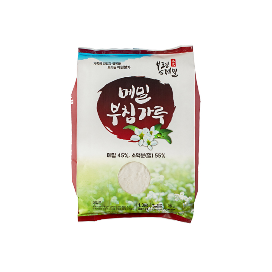국내산 메밀로 만든 봉평 메밀부침가루1.3kg : 봉평메밀팜