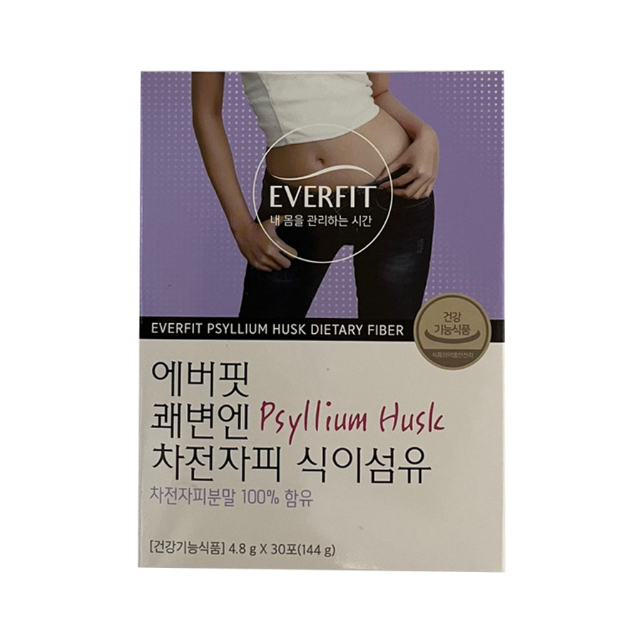 내츄럴플러스 에버핏 쾌변엔 차전자피 식이섬유 6g x 30포 4개 : 더클라우드세븐
