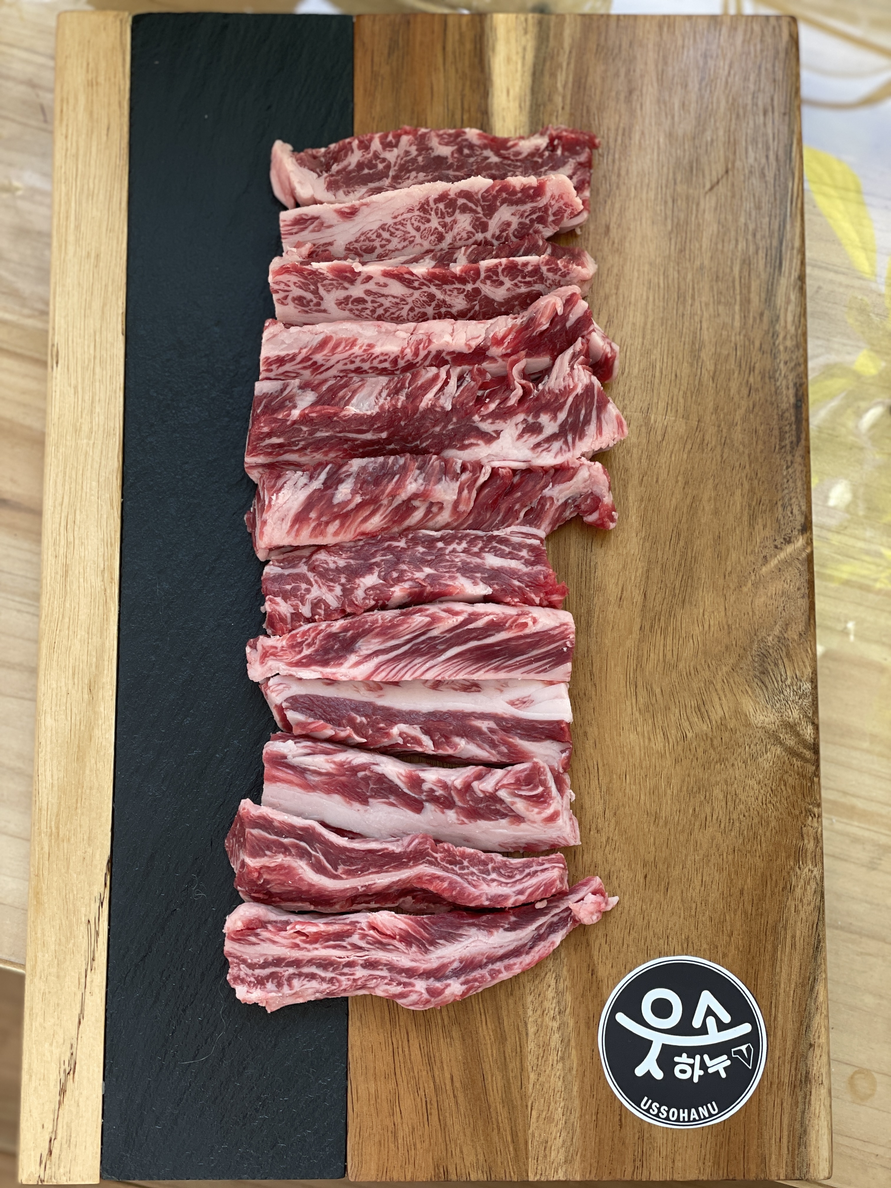 1,1++(8) 주인장 강추  한우암소 갈비살 300g : 웃소하누