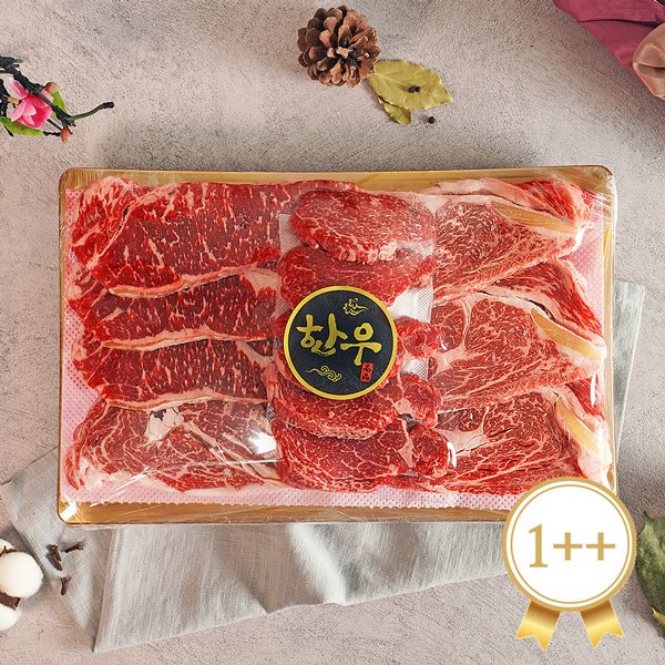 순천참한우 구이용 1kg 1등급 1++등급 한우선물세트 : 감동몰