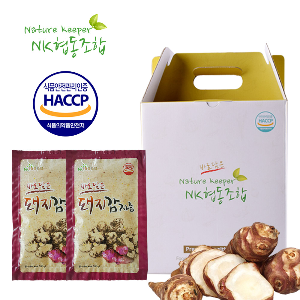 [NK협동조합] 바로담은 돼지감자즙 80ml 50포 2박스 : 엔케이협동조합