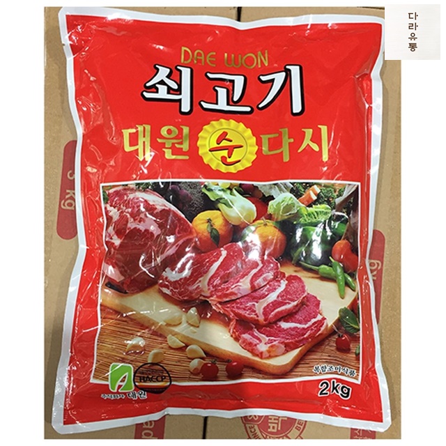 쇠고기다시 대원 2KgX6 소고기다시 식자재 마트 : 다라유통
