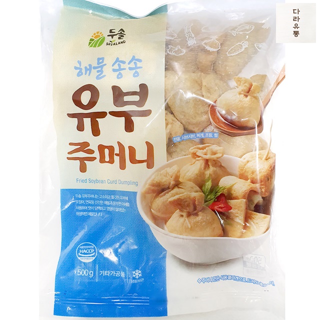유부주머니 두솔 해물송송 500gX4 유부 식자재 마트 : 다라유통