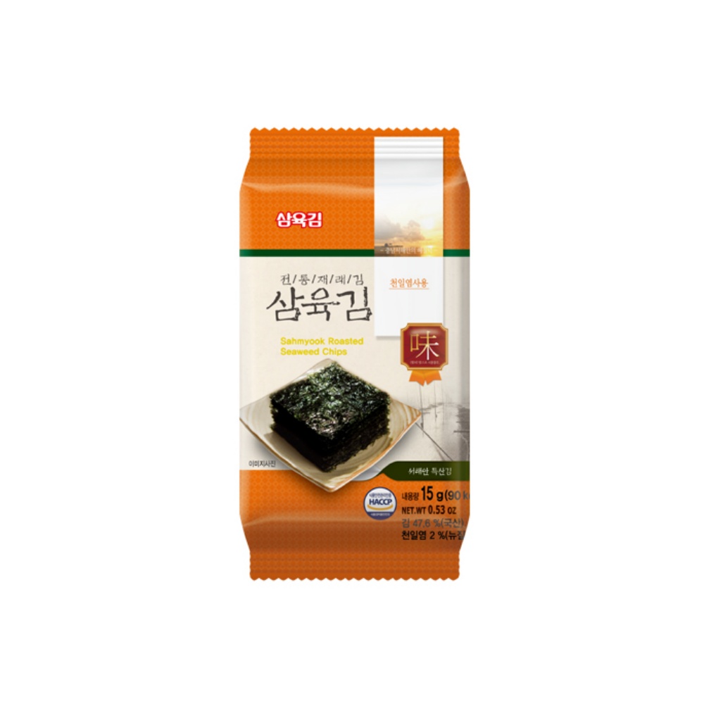 삼육김 전통재래김 15g X 1봉 식탁김 : 호점빵