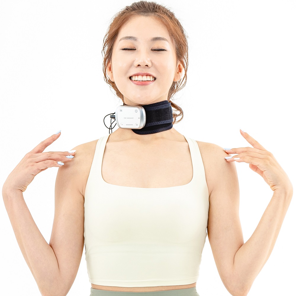[리퍼상품 30% 할인 한정판매] 약손드림 목 EMS 저주파마사지기 반영구적 미세전류안마기 승모근 : 약손드림