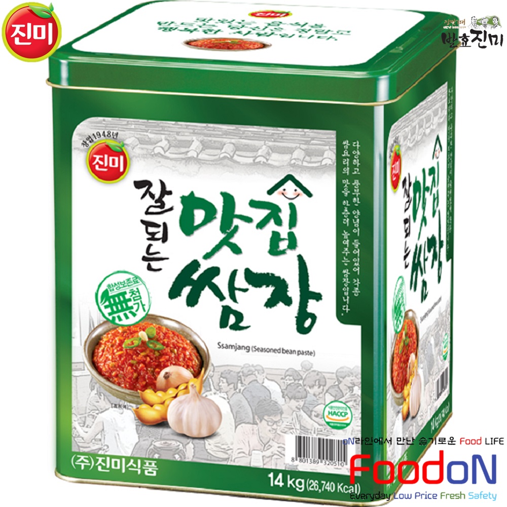 [진미식품] 진미 잘되는 맛집 쌈장 14kg : FoodoN